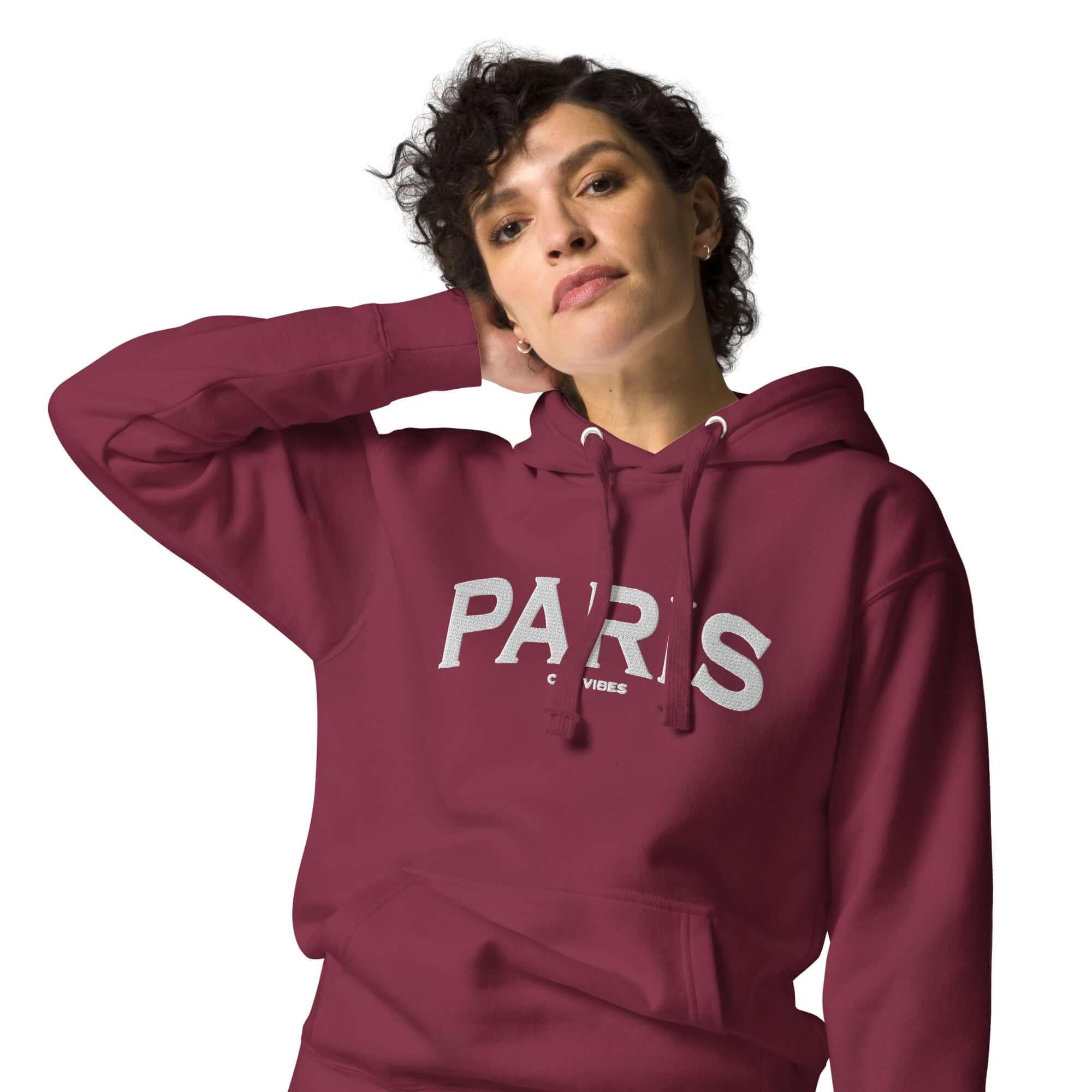 TOV Hoodie City | PARIS (Rot/Weiß) * Unisex