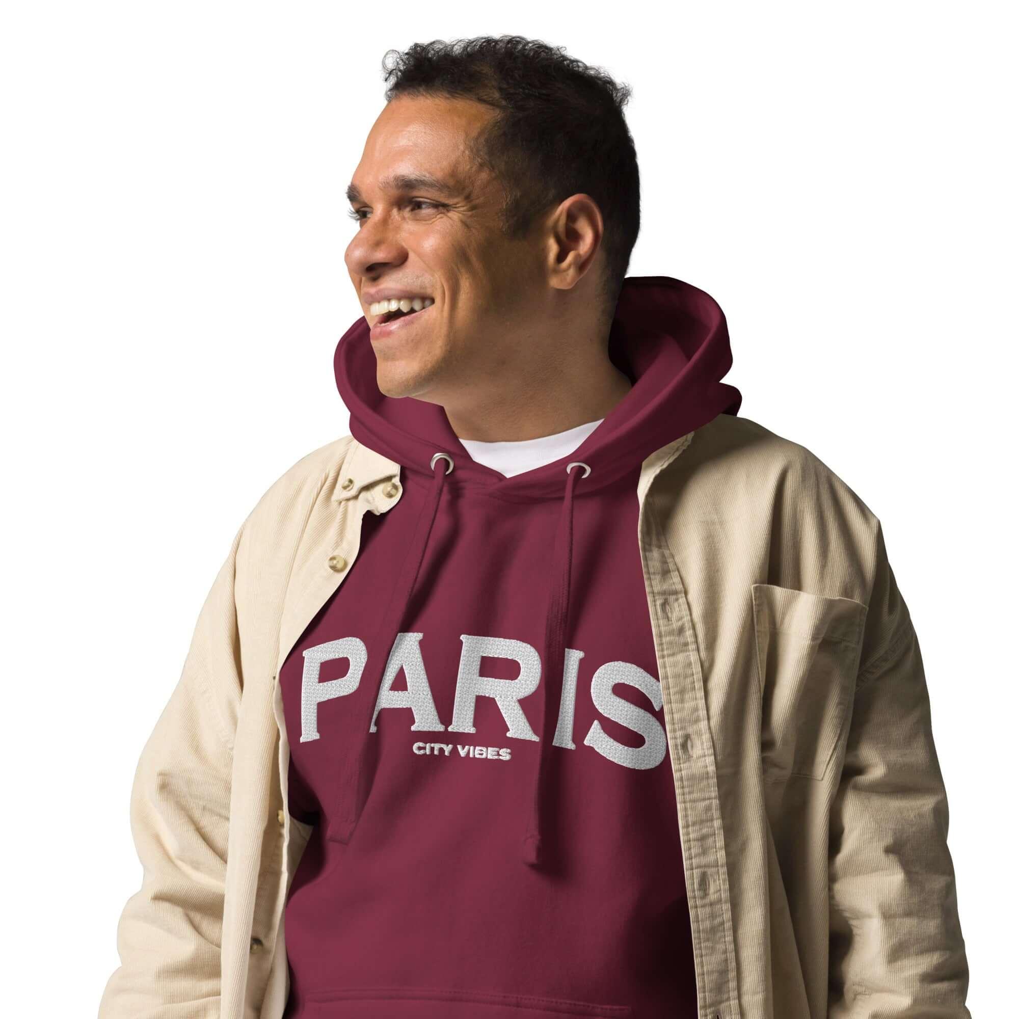 TOV Hoodie City | PARIS (Rot/Weiß) * Unisex