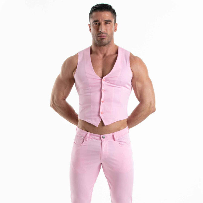 Chino Vest Pink