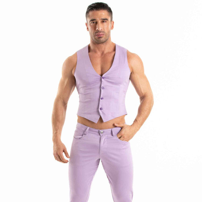 Chino Vest Purple