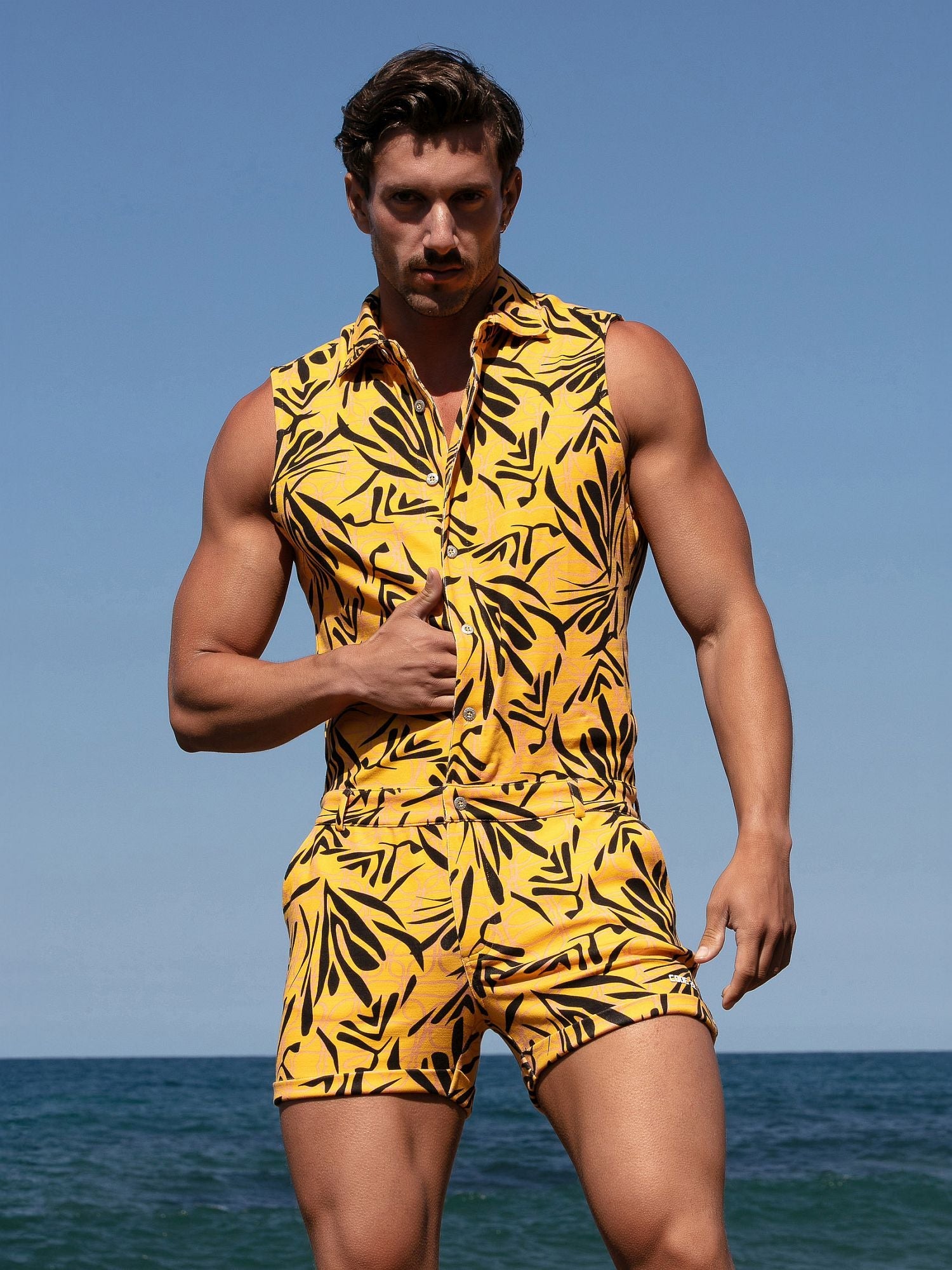 CODE 22 PRINTED Jumpsuit Mandarin - Overall 9728 - noodosz - Code 22 - Kleidung & Accessoires:Herrenmode:Hosen CODE 22 PRINTED Jumpsuit Mandarin - Overall 9728 Code 22 Kleidung & Accessoires:Herrenmode:Hosen nudosz.myshopify.com