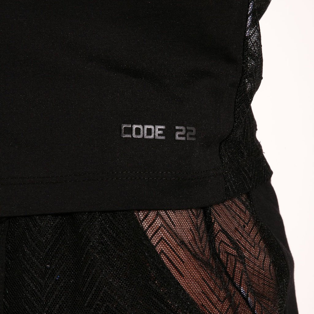 CODE 22 ROCK Tank Top 9826, Clubshirt mit feinen Nadelstreifen - noodosz - Code 22 - 