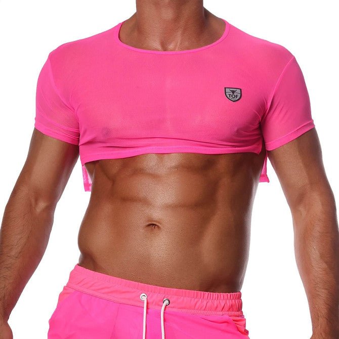 Crop Top Neon Pink - noodosz - TOF Paris - 