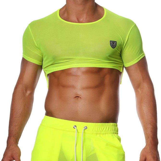 Crop Top Neon Yellow - noodosz - TOF Paris - 