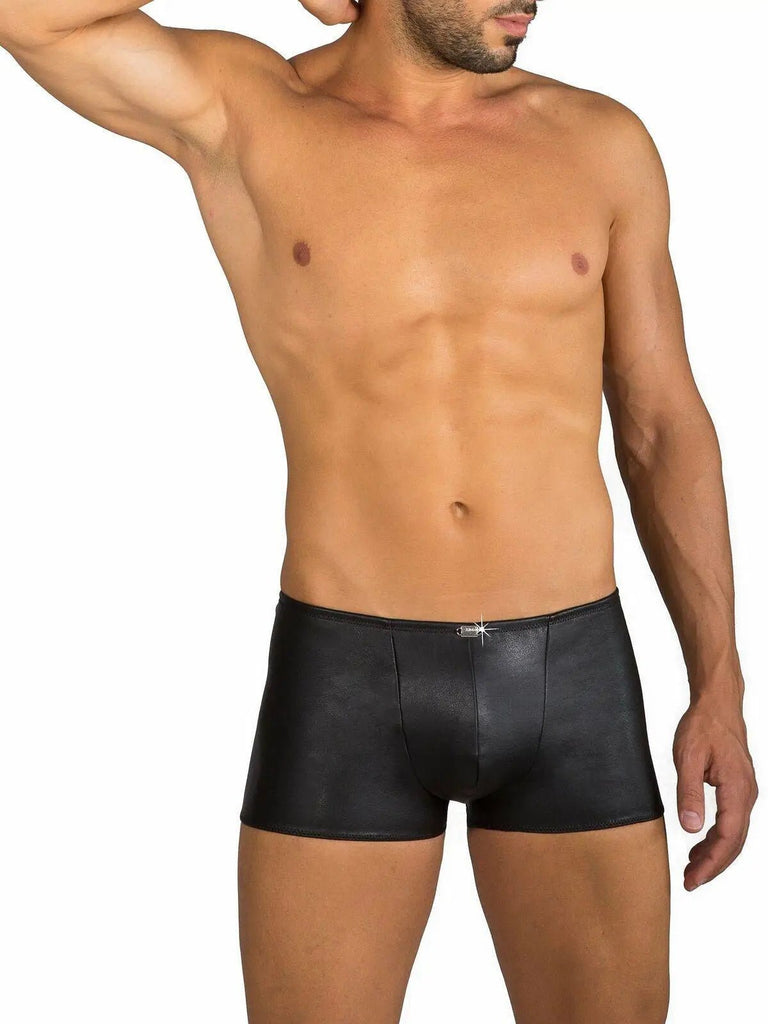 EROS VENEZIANI 6965 Boxer Boxershorts Trunk Unterhose Panty Veganes Leder - noodosz