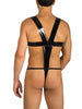 EROS VENEZIANI 7318 Lack Leder Mankini Body Bodysuit Overall Einteiler - noodosz