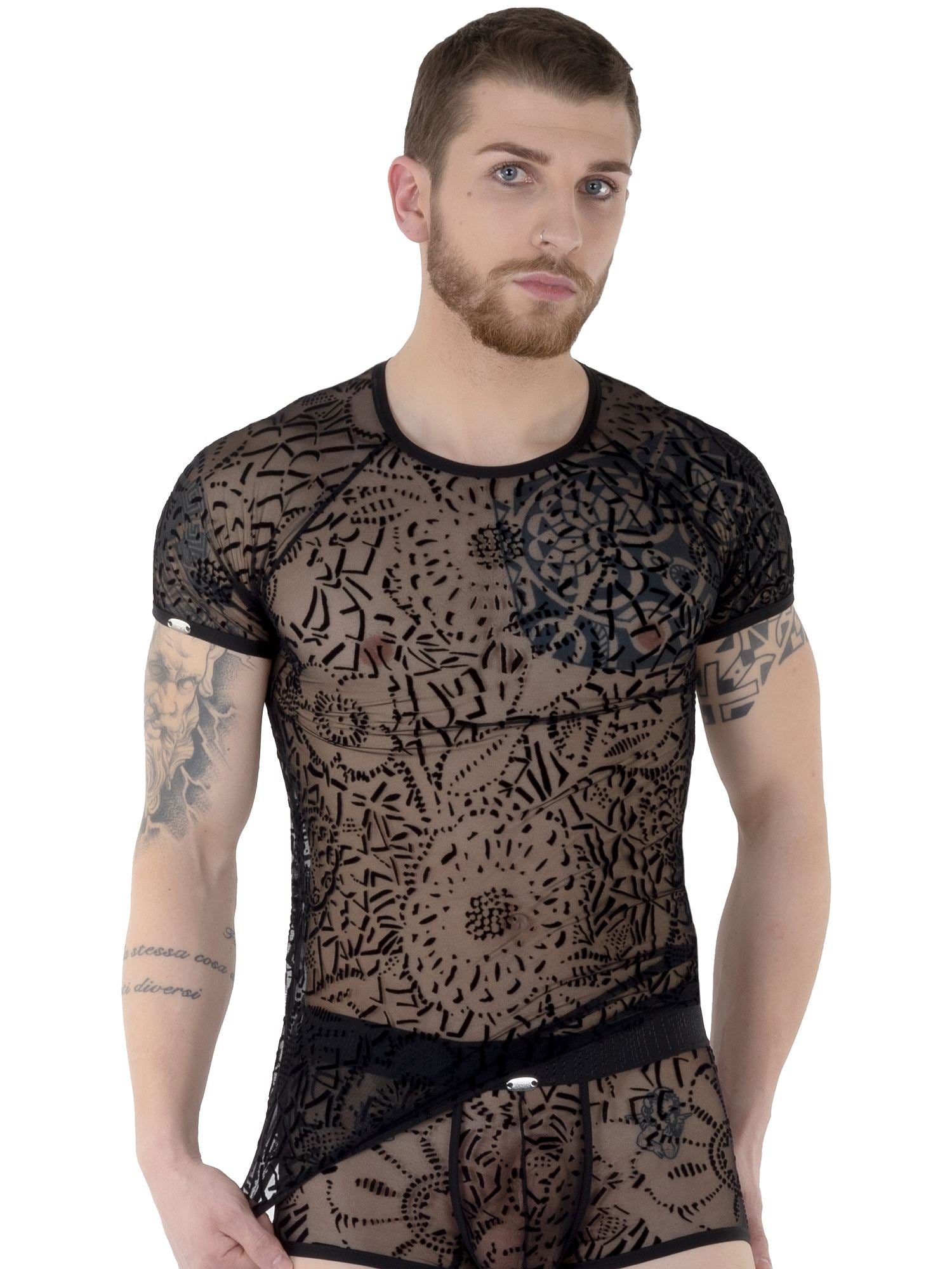 EROS VENEZIANI 7495 - Tattoo Wear T-Shirt - noodosz EROS VENEZIANI 7495 - Tattoo Wear T-Shirt Eros Veneziani Kleidung & Accessoires:Spezielle Anlässe:Erotik:Herrenunterwäsche nudosz.myshopify.com