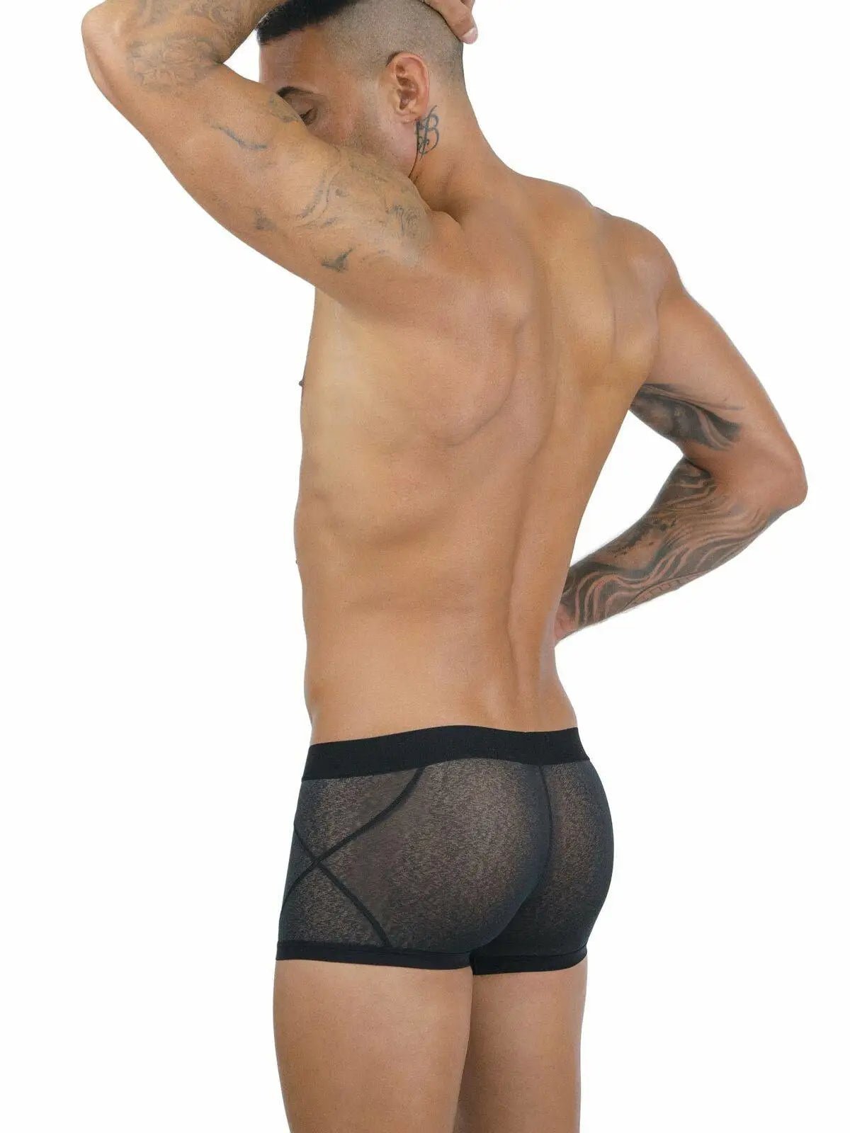 EROS VENEZIANI - ❤ FEATURING 7378 Boxer Trunk durchsichtig Mesh Netz Boxershorts - noodosz