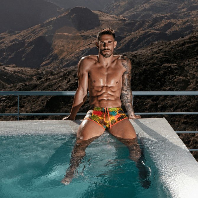 Floral Brazilian Swimsuit Yellow - noodosz - TOF Paris - 