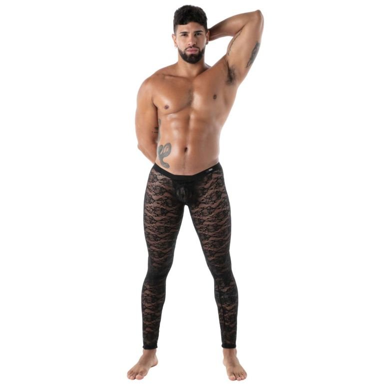 Fluid Lace Open Legging Black - noodosz - TOF Paris - 