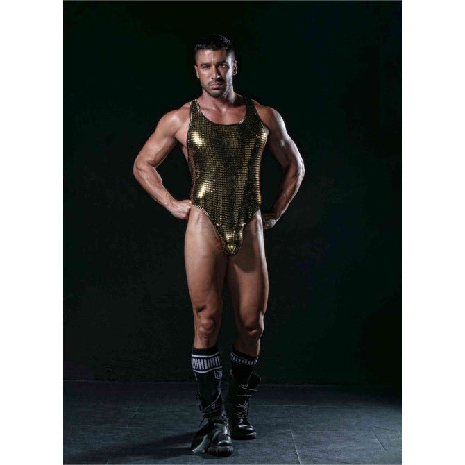 Glitter Body Thong Gold For Men - noodosz - TOF Paris - 