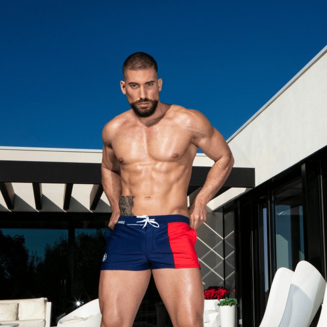 Holidays Swim Shorts Navy Blue - noodosz - TOF Paris - 