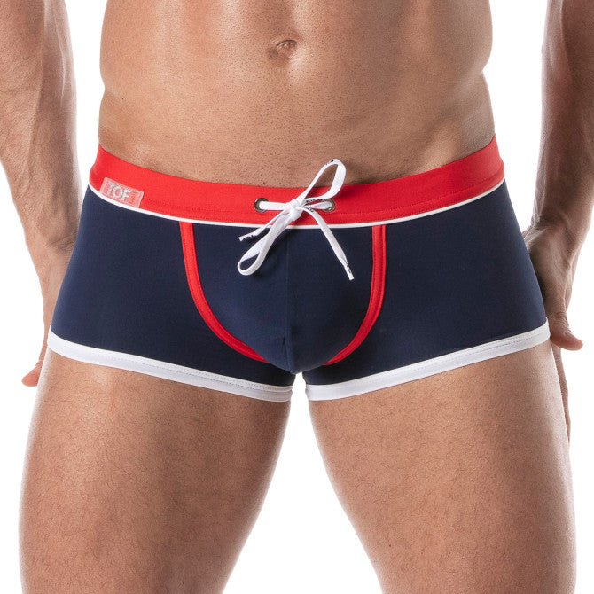 Holidays Swim Trunks Navy Blue - noodosz - TOF Paris - 