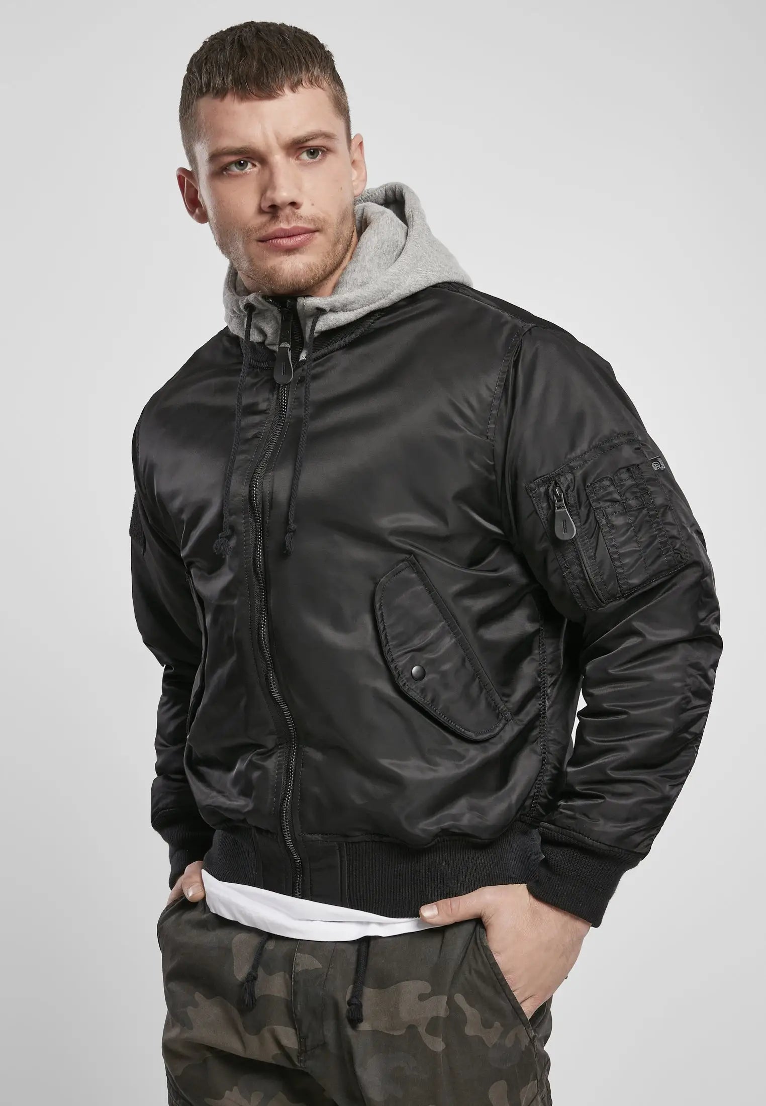 Hooded MA1 Bomber Jacket