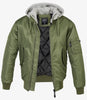 Hooded MA1 Bomber Jacket