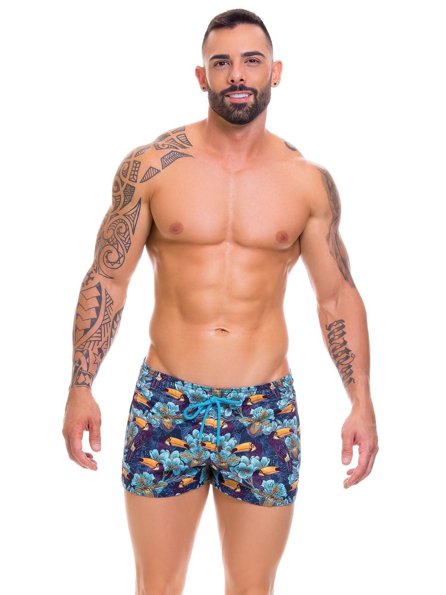 JOR 0669 TROPICAL Badeshorts, Surfershorts bedruckt - noodosz - Jor - Kleidung & Accessoires:Herren:Herrenmode:Bademode JOR 0669 TROPICAL Badeshorts, Surfershorts bedruckt Jor Kleidung & Accessoires:Herren:Herrenmode:Bademode nudosz.myshopify.com