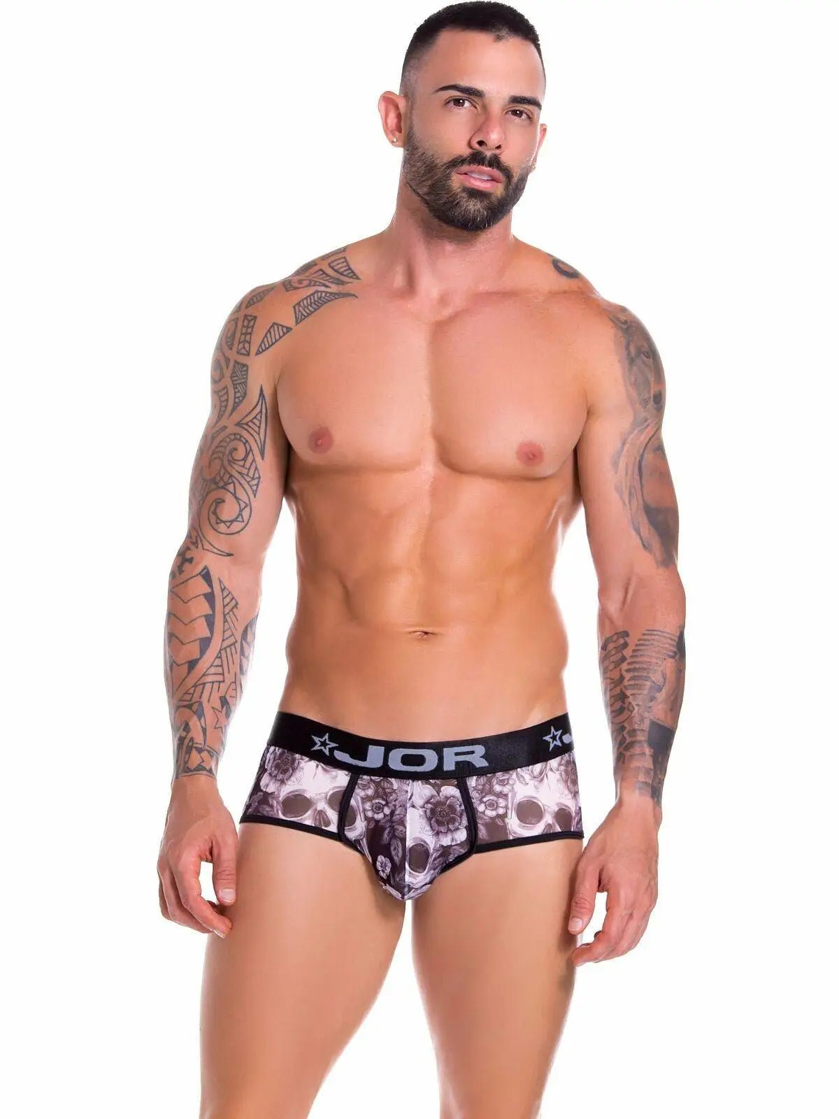 JOR 0879 Herren Slip Brief Unterhose bedruckt mit Motiv Skull Totenkopf - noodosz JOR 0879 Herren Slip Brief Unterhose bedruckt mit Motiv Skull Totenkopf Jor product_type nudosz.myshopify.com