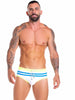 JOR 0888 FOX Herren - Badehose Badeslip Bademode Neon Streifen Hipster - noodosz JOR 0888 FOX Badehose, Gr. XL Jor Kleidung & Accessoires:Herren:Herrenmode:Bademode nudosz.myshopify.com