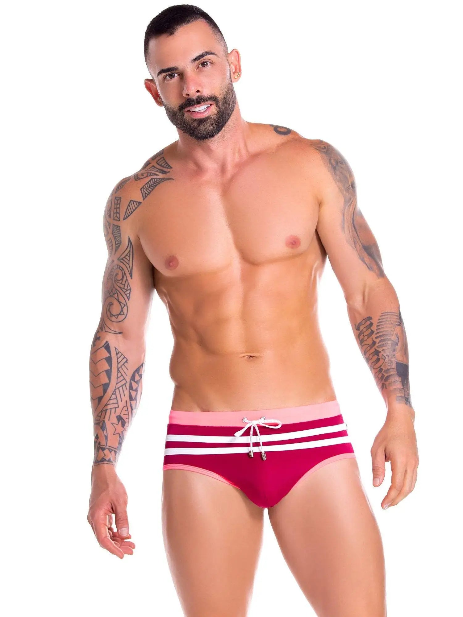 JOR 0888 FOX Herren - Badehose Badeslip Bademode Neon Streifen Hipster - noodosz JOR 0888 FOX Badehose, Gr. XL Jor Kleidung & Accessoires:Herren:Herrenmode:Bademode nudosz.myshopify.com