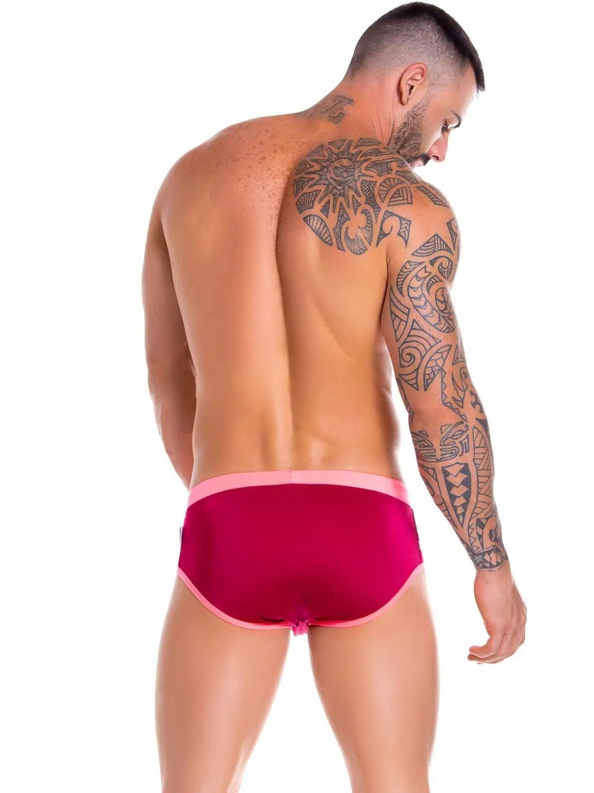 JOR 0888 FOX Herren - Badehose Badeslip Bademode Neon Streifen Hipster - noodosz JOR 0888 FOX Badehose, Gr. XL Jor Kleidung & Accessoires:Herren:Herrenmode:Bademode nudosz.myshopify.com