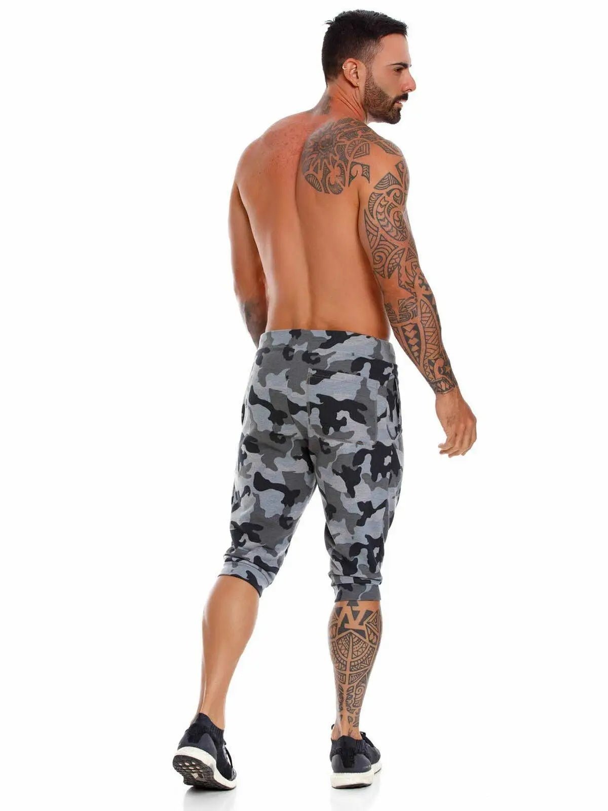 JOR 1058 Herren Sporthose 6/8 Trainingshose Jogginghose Fitness Gym Shorts - noodosz