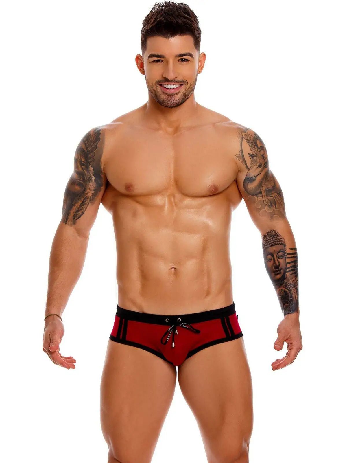 JOR 1139 SPORT Herren Badehose Badeslip Schwimmhose Streifen Hipster - noodosz