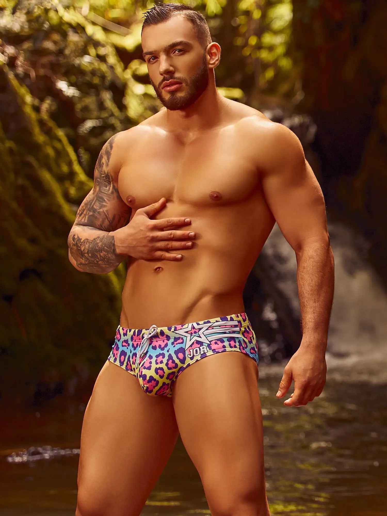 JOR 1279 - HAPPY Badeshose Animal Print - noodosz JOR 1279 - HAPPY Badeshose Animal Print Jor Kleidung & Accessoires:Herren:Herrenmode:Bademode nudosz.myshopify.com