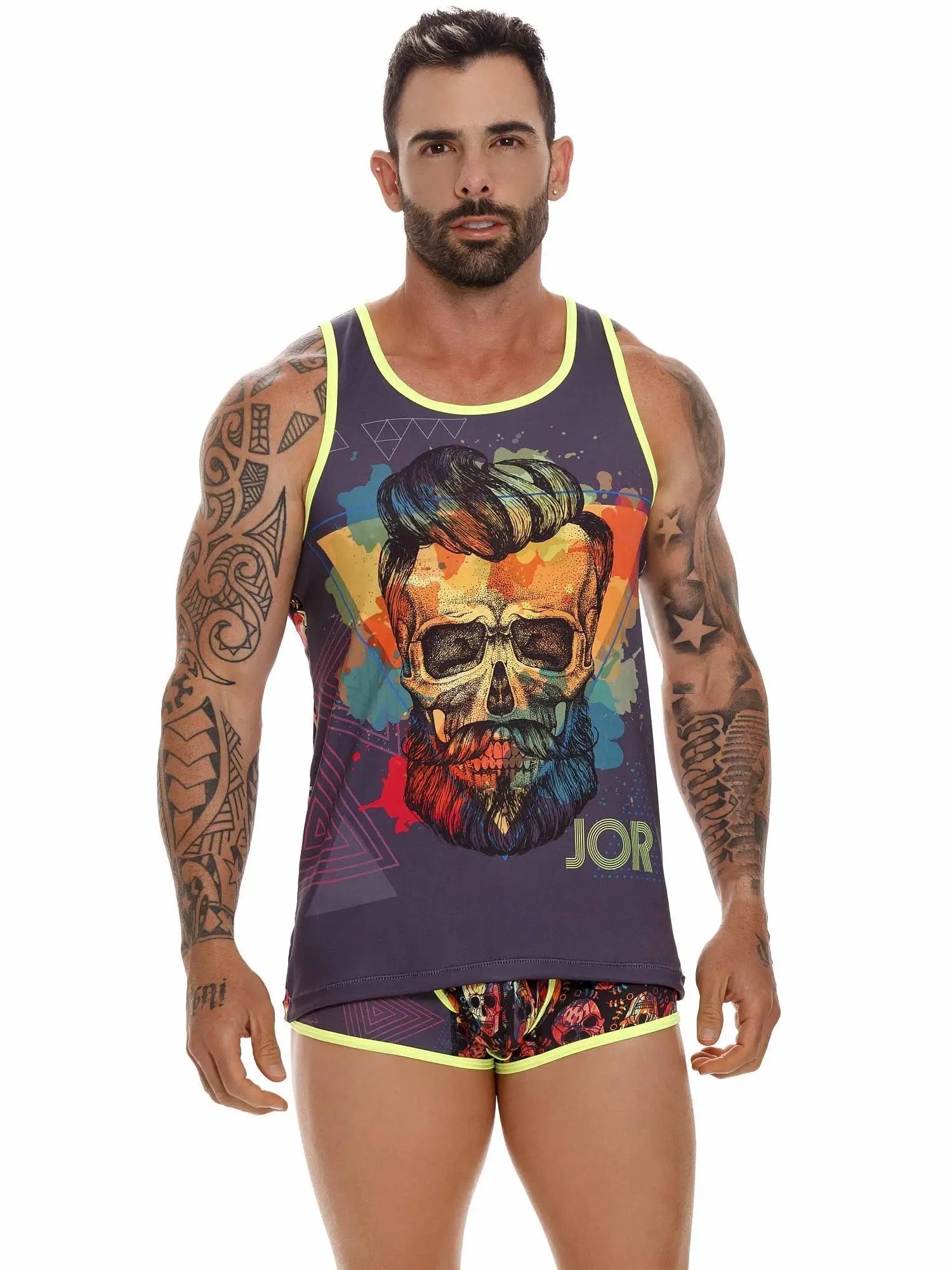 JOR 1657 RIVERA bedrucktes Tank Top - noodosz JOR 1657 RIVERA bedrucktes Tank Top Jor Kleidung & Accessoires:Herren:Herrenmode:Shirts & Hemden:T-Shirts nudosz.myshopify.com