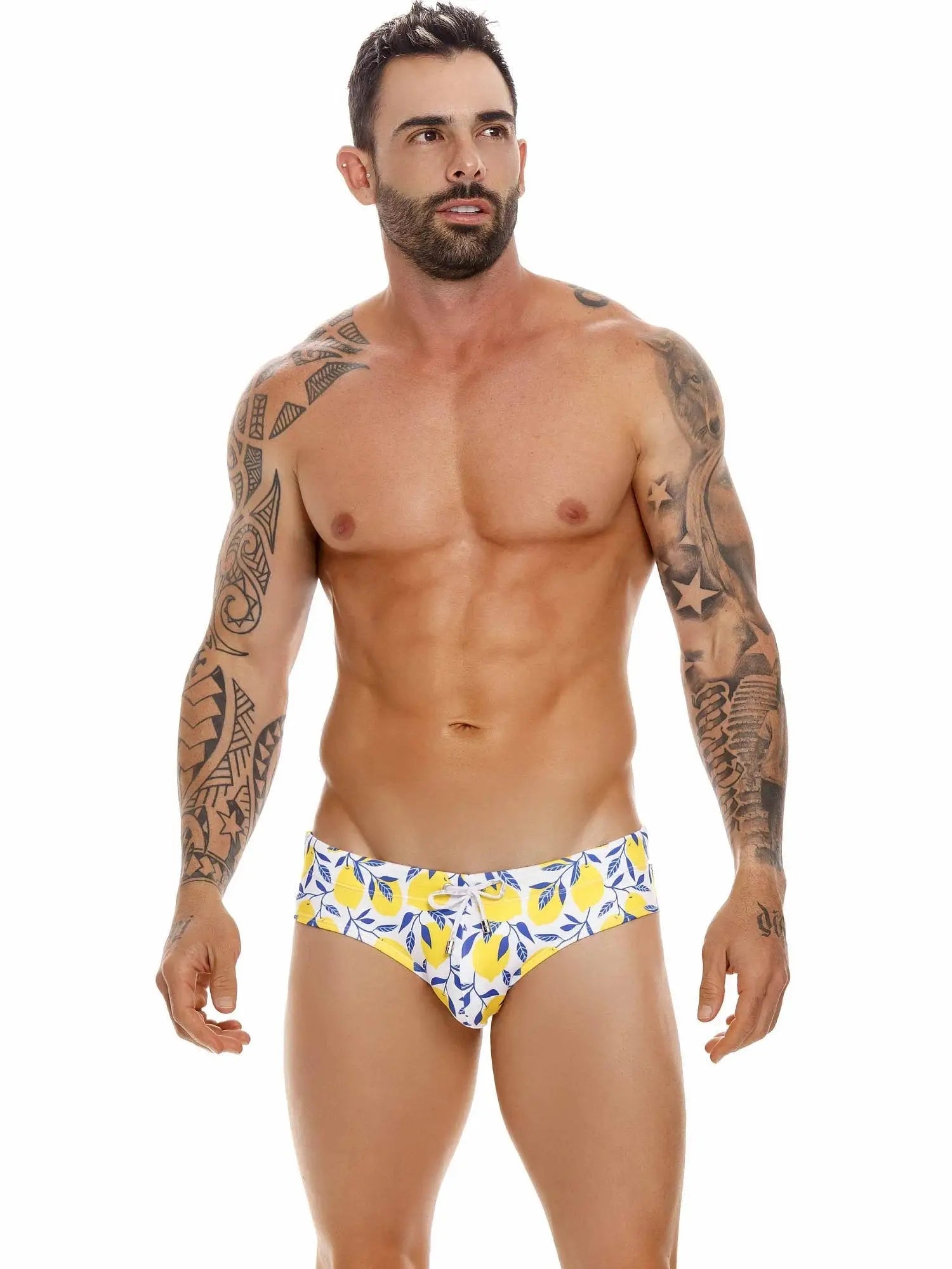 JOR 1670 LEMONS Badehose bedruckt Motiv - noodosz JOR 1670 LEMONS Badehose bedruckt Motiv Jor Kleidung & Accessoires:Herrenmode:Bademode nudosz.myshopify.com