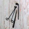Kerzenpflege-Set Schwarz – Dochtschere, Kerzenlöscher & Dochtheber für Duftkerzen