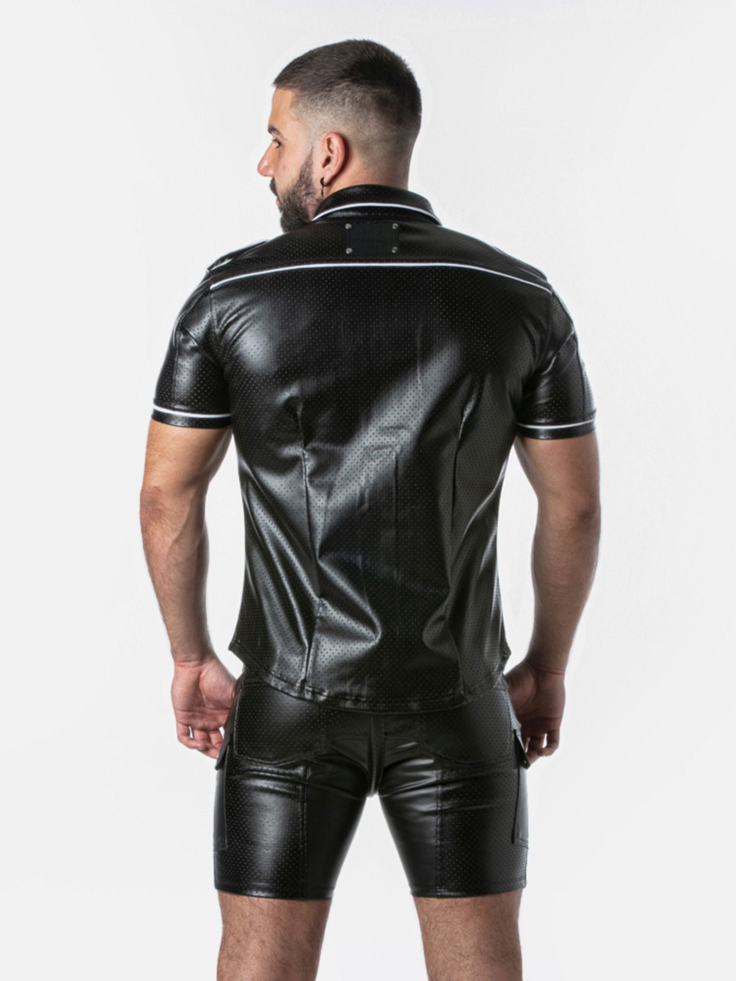 LOCKER GEAR PUNCH HOLE LEDER HEMD LK1058 - noodosz - Locker Gear - Kleidung & Accessoires:Herren:Herrenmode:Fitnessmode:Sport-Kapuzenpullover & -Sweatshirts