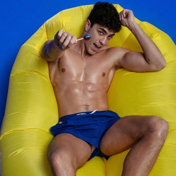 Mid Thigh Swim Shorts Royal Blue - noodosz - TOF Paris - 