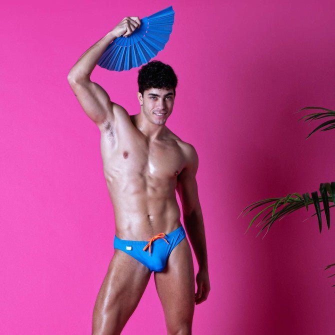 Plain Swim Mini Briefs Turquoise - noodosz - TOF Paris - 