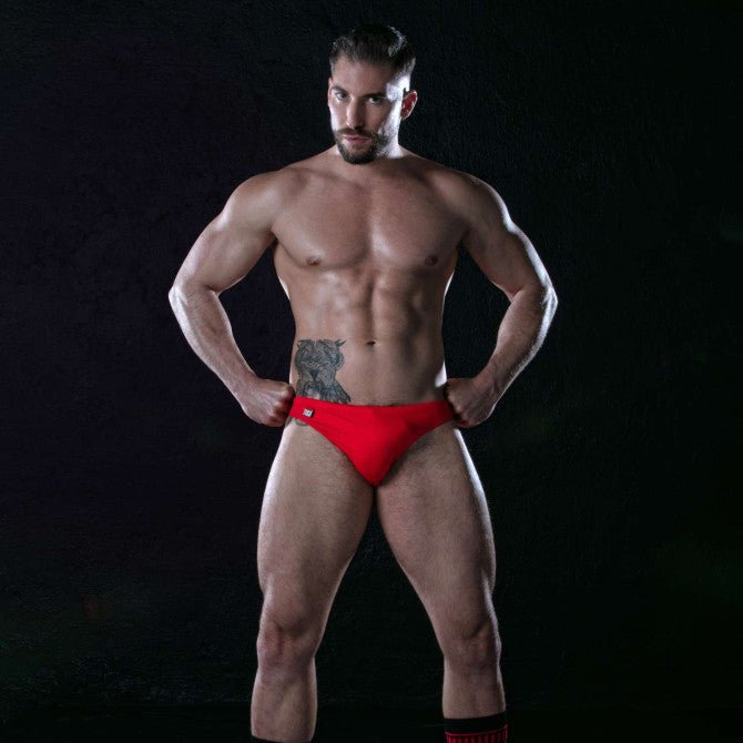 Plain Swim Thongs Red - noodosz - TOF Paris - 