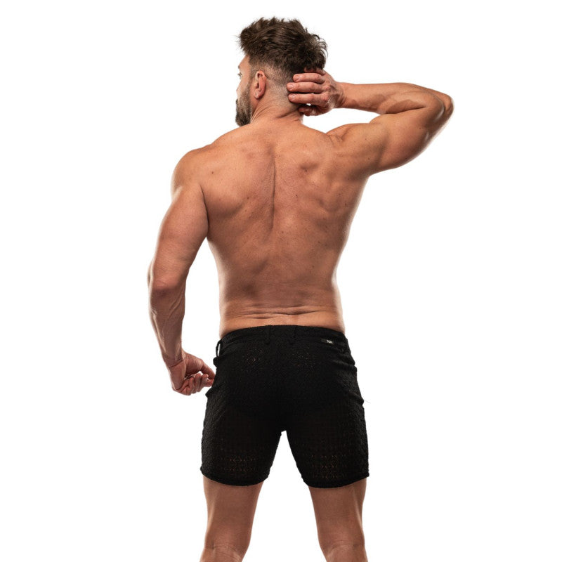 Riviera Mid Thigh Shorts Black