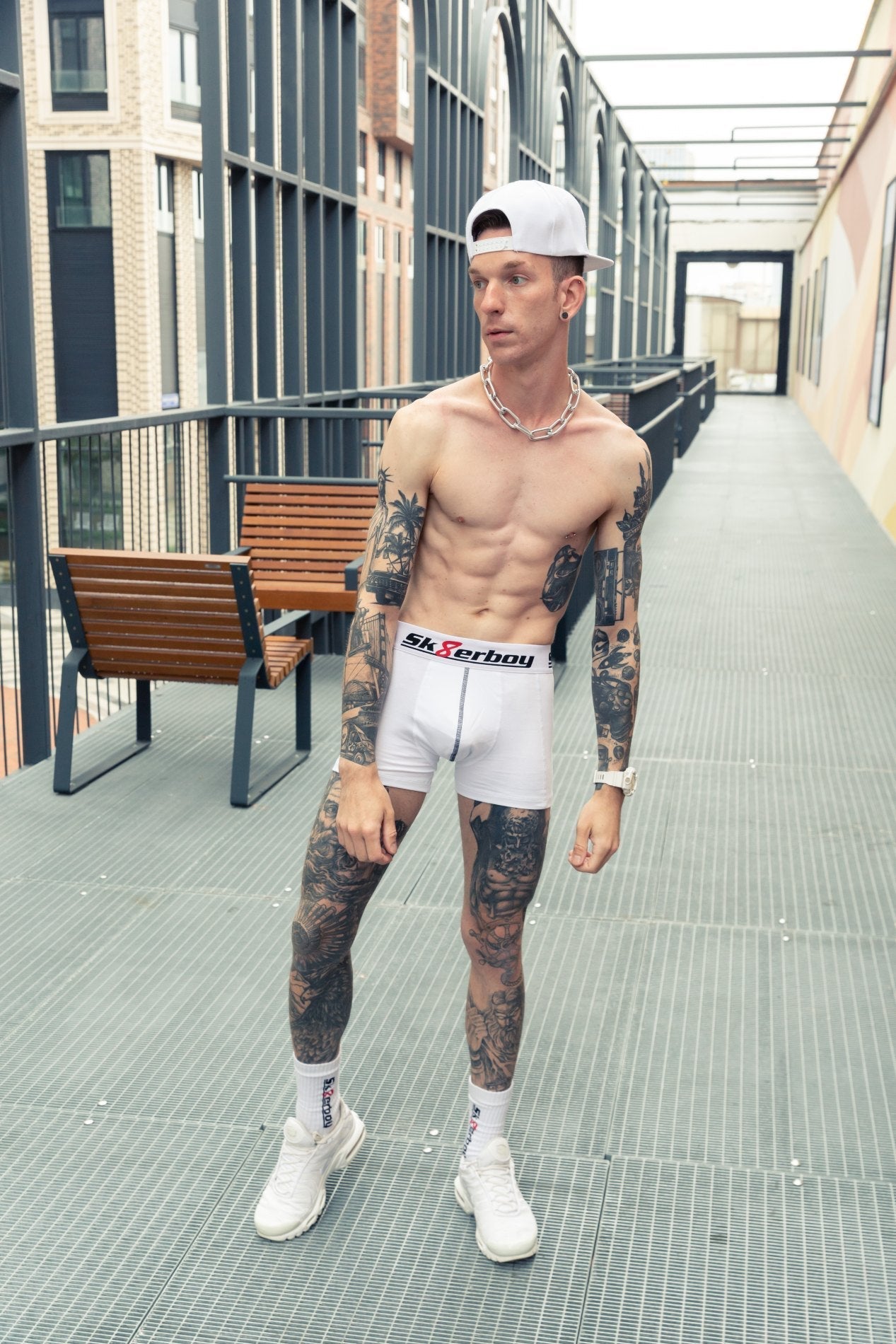 Sk8erboy® Basic Boxershorts weiß Sk8erboy® Underwear nudosz.myshopify.com