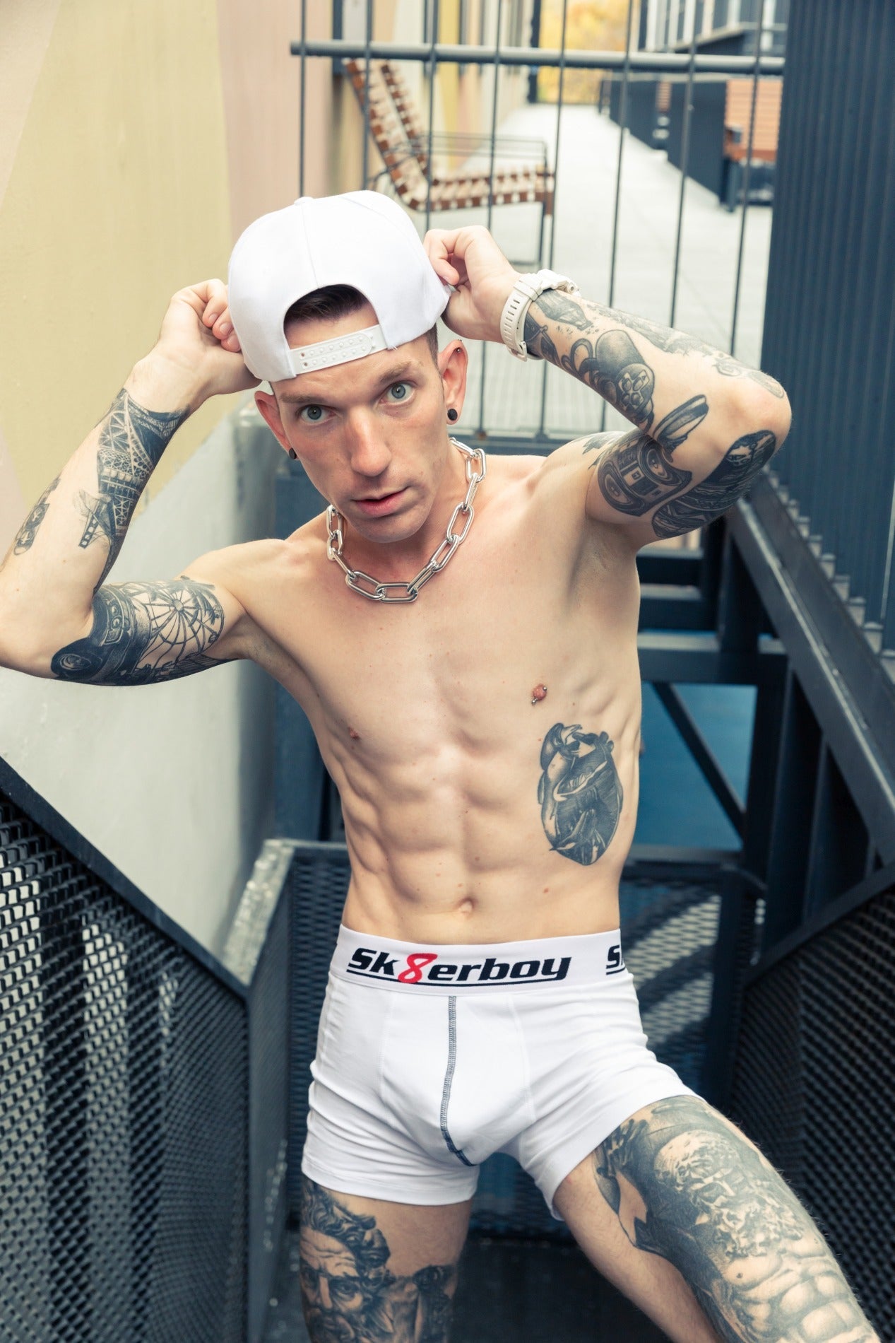 Sk8erboy® Basic Boxershorts weiß Sk8erboy® Underwear nudosz.myshopify.com