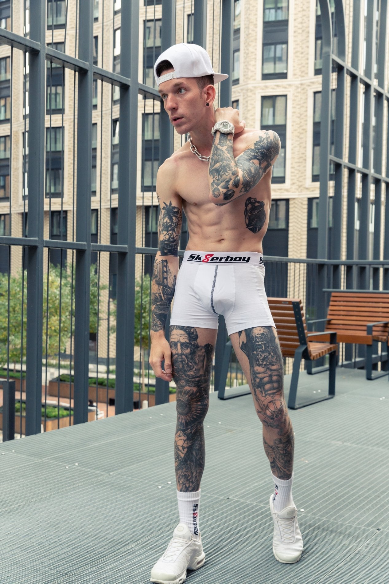 Sk8erboy® Basic Boxershorts weiß Sk8erboy® Underwear nudosz.myshopify.com